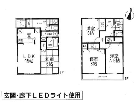 Floor plan. 22,800,000 yen, 4LDK, Land area 110.33 sq m , Building area 99.83 sq m newly built single-family!  Kakogawa Hiraokachotsuchiyama Floor plan