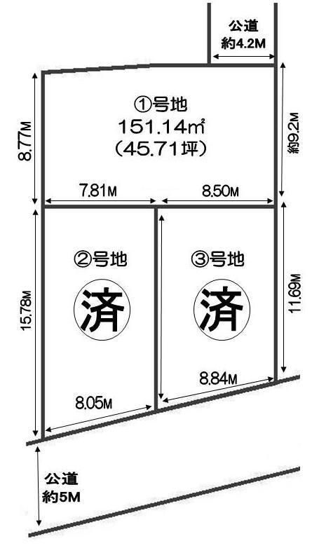 Compartment figure. Land price 12.8 million yen, Shopping of land area 151.14 sq m everyday is convenient ion Kakogawa and Marunaka. JR Higashi-Kakogawa Station ・ Commuting on foot 13 minutes ・ Convenient to go to school