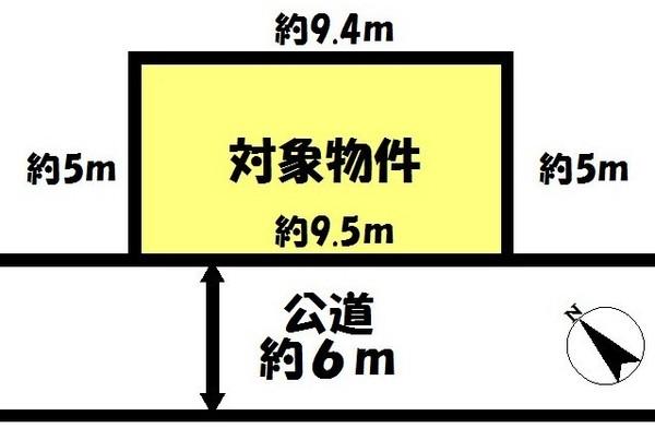 Compartment figure. Land price 3.8 million yen, Land area 48 sq m