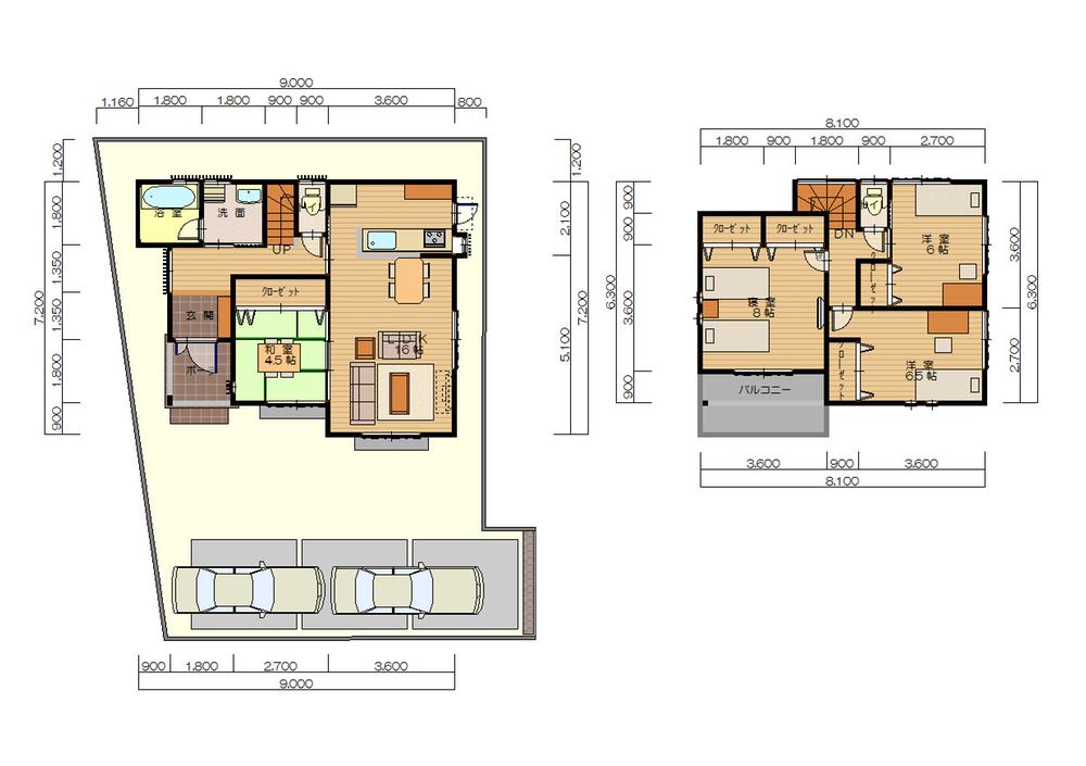 Floor plan. 28.8 million yen, 4LDK, Land area 145.03 sq m , Building area 98.01 sq m