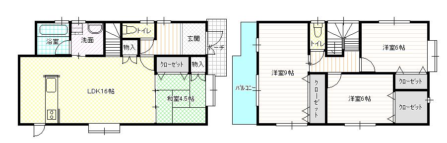 Floor plan. 26,800,000 yen, 4LDK + S (storeroom), Land area 134.2 sq m , Building area 99.36 sq m