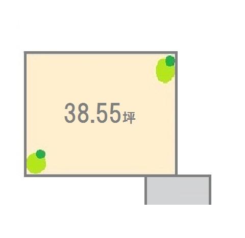 Compartment figure. Land price 5.7 million yen, Land area 127.46 sq m