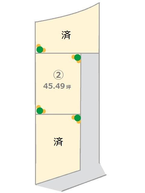 Compartment figure. Land price 12,270,000 yen, Land area 150.4 sq m compartment view
