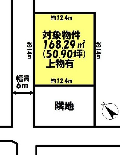 Compartment figure. Land price 17.8 million yen, Land area 168.29 sq m