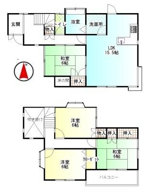 Floor plan. 14.8 million yen, 4LDK, Land area 112.84 sq m , Building area 100.2 sq m
