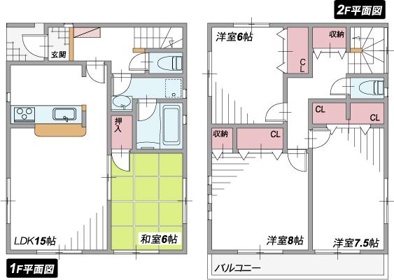 Floor plan. 22,800,000 yen, 4LDK, Land area 110.33 sq m , Building area 99.83 sq m 4LDK, Storage is abundant plan