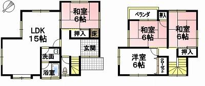 Floor plan. 11.3 million yen, 4LDK, Land area 146.02 sq m , Building area 90.72 sq m