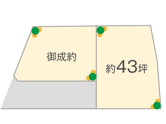 Compartment figure. Land price 5.3 million yen, Land area 143.3 sq m compartment view