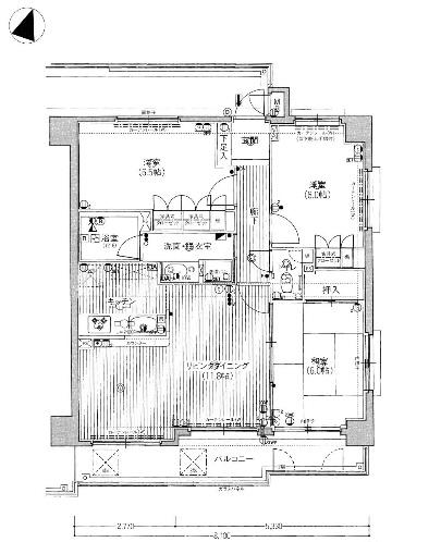 Floor plan. 3LDK, Price 11.3 million yen, Occupied area 71.77 sq m , Balcony area 9.88 sq m Surpass Tsuchiyama Kakogawa Hiraokachotsuchiyama Floor plan
