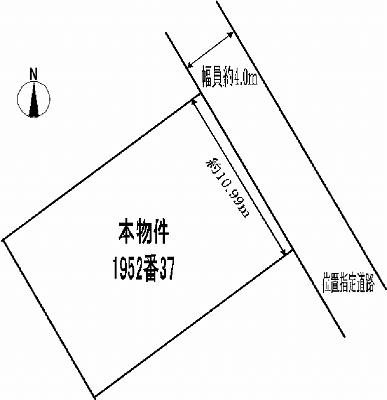 Compartment figure. Land price 11.8 million yen, Land area 161.35 sq m