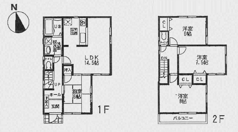 Floor plan. (5 Building), Price 23.8 million yen, 4LDK, Land area 120.33 sq m , Building area 95.58 sq m
