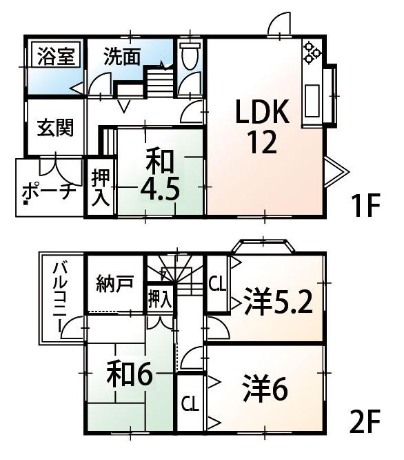 Floor plan. 16 million yen, 4LDK, Land area 223 sq m , Building area 86.11 sq m floor plan
