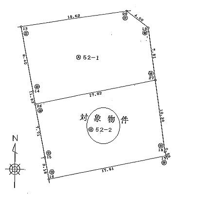 Compartment figure. Land price 12.8 million yen, Land area 192.11 sq m compartment view