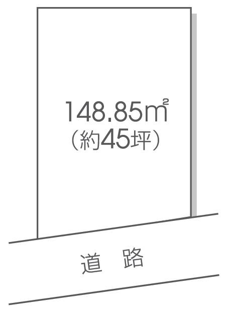Compartment figure. Land price 7.3 million yen, Land area 148.85 sq m compartment view