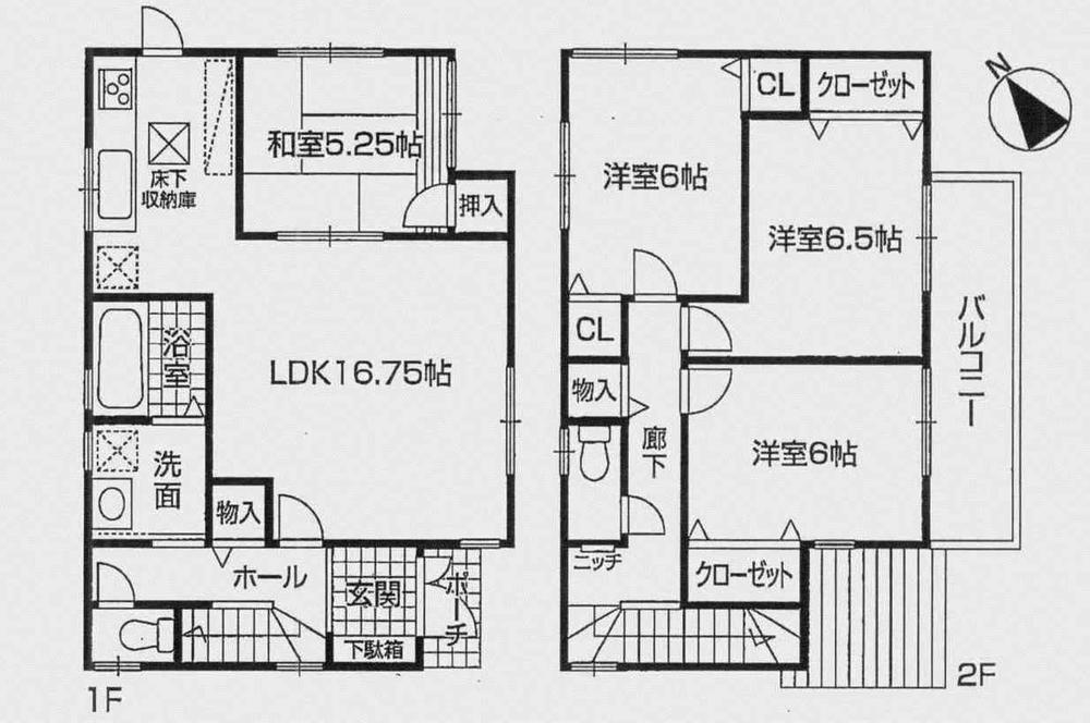 Floor plan. (No. 2 locations), Price 20.8 million yen, 4LDK, Land area 192.52 sq m , Building area 98.01 sq m