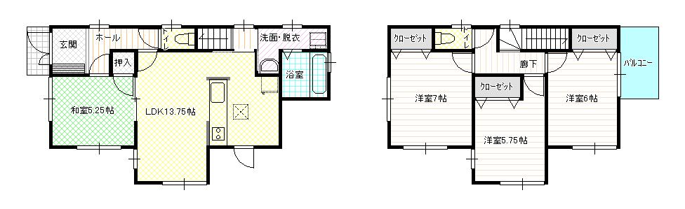 Floor plan. 19.3 million yen, 4LDK, Land area 110.28 sq m , Building area 89.1 sq m