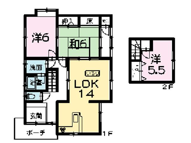 Floor plan. 7.3 million yen, 3DK, Land area 154.56 sq m , Building area 90.74 sq m floor plan