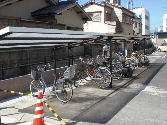 Other common areas. Wide bicycle parking lot!