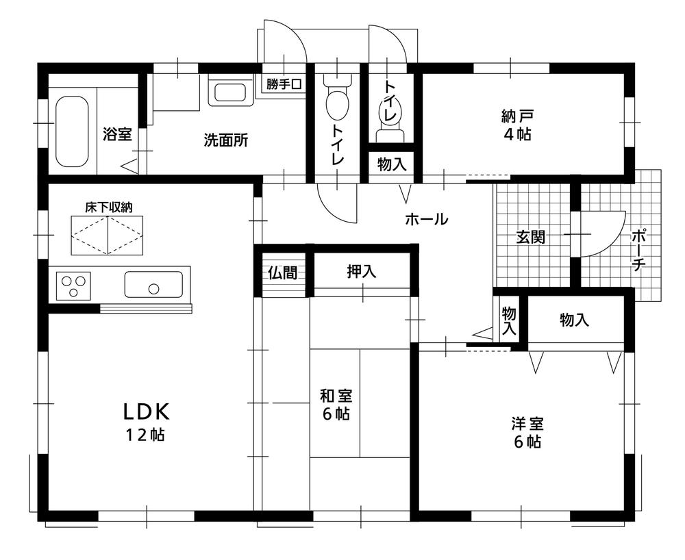 Floor plan. 16 million yen, 2LDK + S (storeroom), Land area 1,839 sq m , Building area 71.21 sq m
