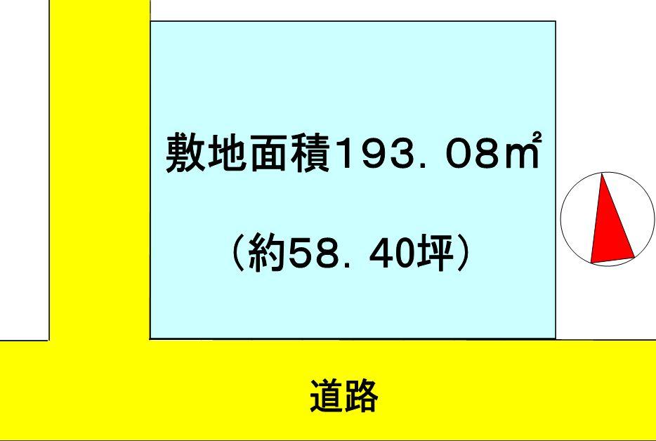 Compartment figure. Land price 4.85 million yen, Land area 193.08 sq m