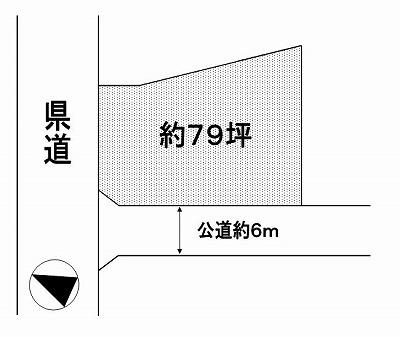 Compartment figure. Land price 11.8 million yen, Land area 261.88 sq m