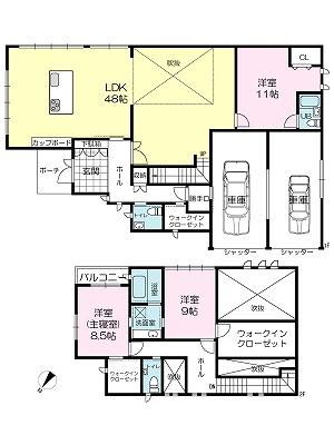 Floor plan. 42,500,000 yen, 3LDK + 2S (storeroom), Land area 243.24 sq m , Building area 197.89 sq m
