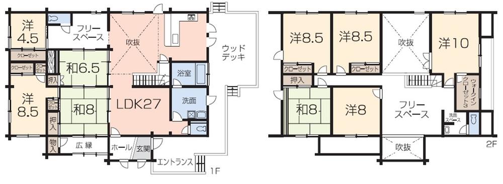Floor plan. 22 million yen, 9LDK + 3S (storeroom), Land area 455.41 sq m , Building area 254.88 sq m