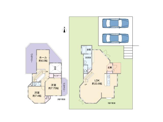 Floor plan. 21.6 million yen, 3LDK, Land area 266.01 sq m , Building area 118.14 sq m