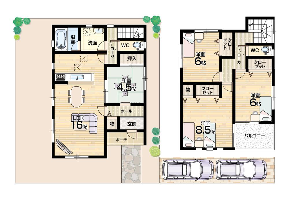 Floor plan. 23.8 million yen, 4LDK, Land area 254.41 sq m , Building area 98.82 sq m floor plan