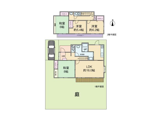 Floor plan. 14.5 million yen, 4LDK, Land area 201.48 sq m , Building area 106.19 sq m floor plan
