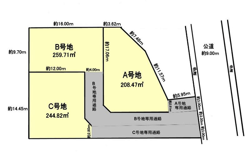 Compartment figure. Land price 15.8 million yen, Land area 244.82 sq m
