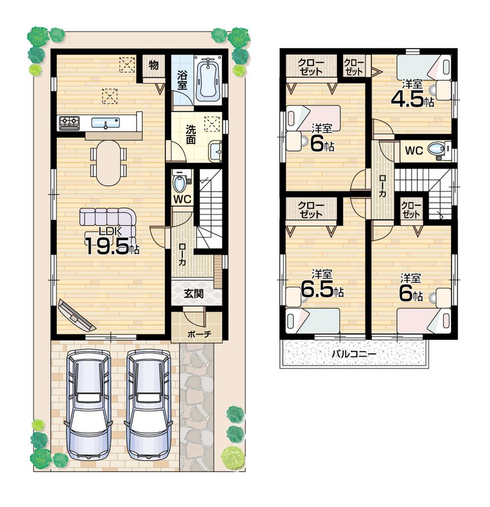 Floor plan. 21,800,000 yen, 4LDK, Land area 150.01 sq m , Building area 94.77 sq m floor plan
