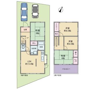 Floor plan. 11.8 million yen, 4LDK, Land area 115.69 sq m , Building area 82.78 sq m