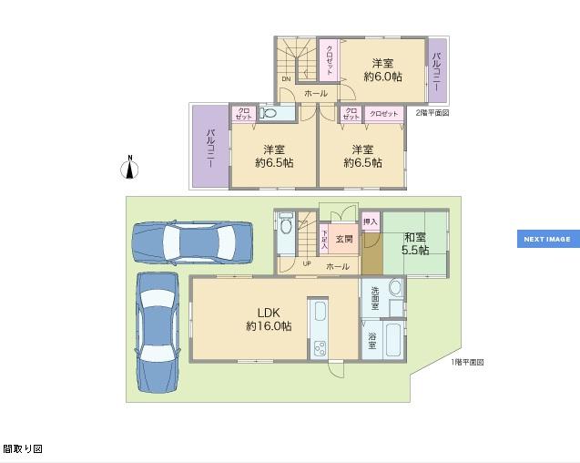 Floor plan. 19,800,000 yen, 4LDK, Land area 178.21 sq m , Building area 95.58 sq m