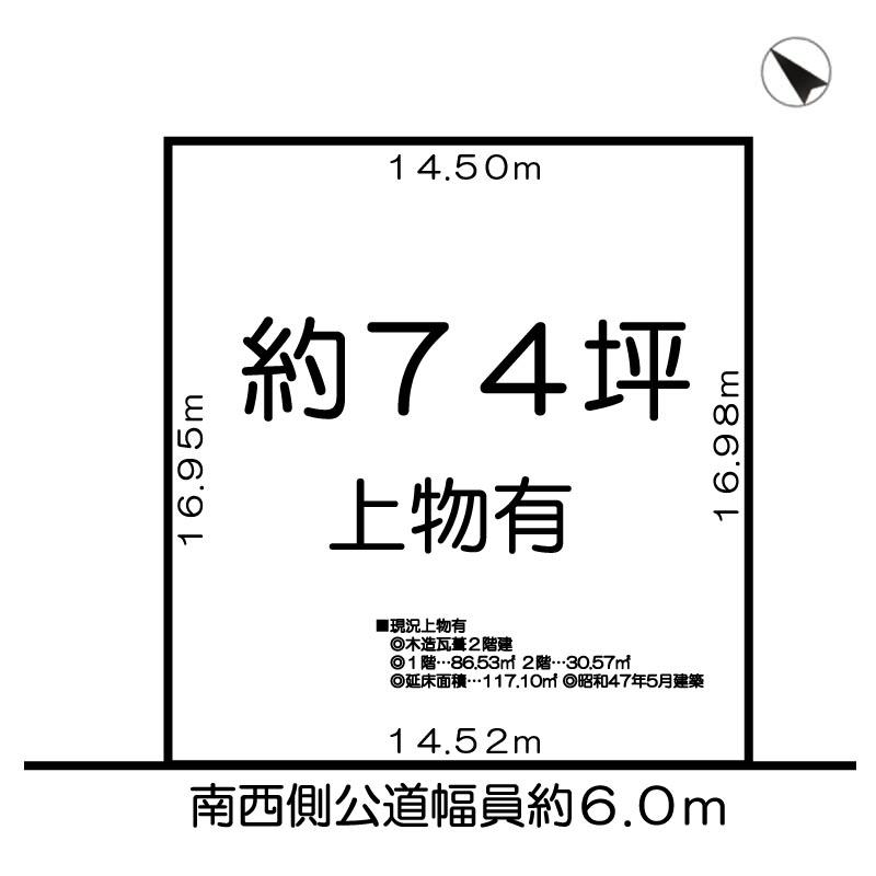 Compartment figure. Land price 18 million yen, Land area 246.15 sq m