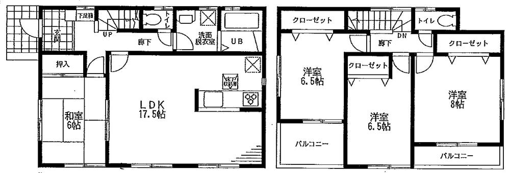 Floor plan. 27,800,000 yen, 4LDK, Land area 197.3 sq m , Building area 105.98 sq m «floor plan»