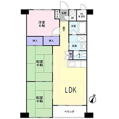 Floor plan. Hyogo Prefecture Kawanishi Minamihanayashiki 4-chome