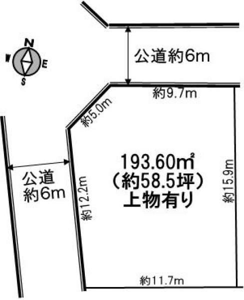 Compartment figure. Land price 16.8 million yen, No land area 193.6 sq m building conditions