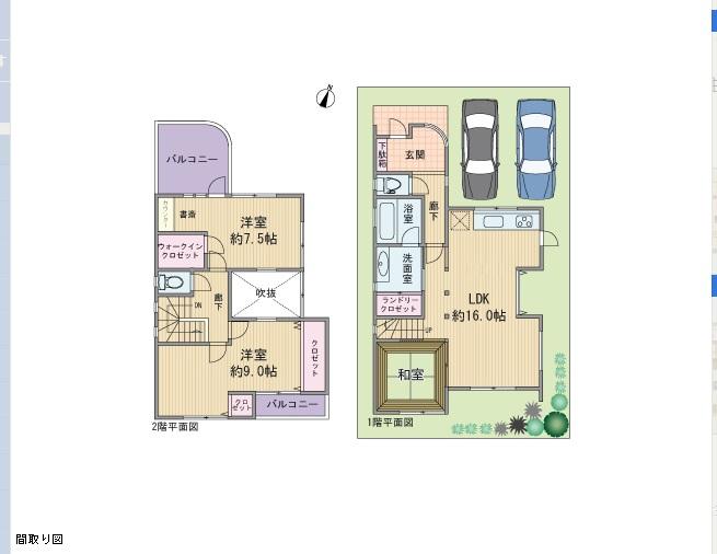 Floor plan. 19.9 million yen, 3LDK, Land area 120.94 sq m , Building area 92.71 sq m