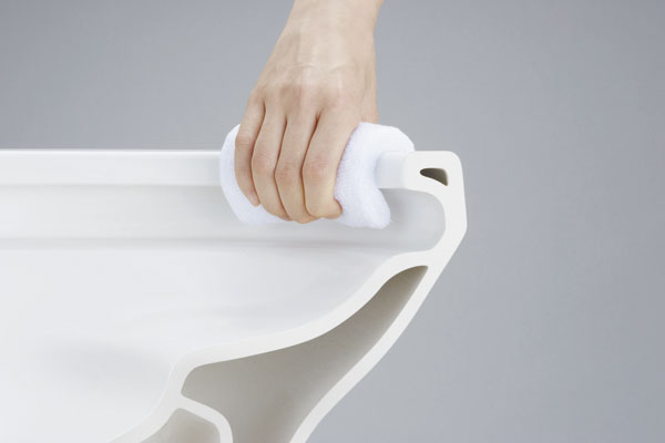 Toilet.  [Borderless shape] Eliminating the edge of care is difficult to toilet, Smooth shape. Since dirt can also quick puff, It is easy to clean (same specifications)