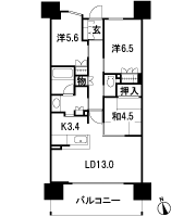 Floor: 3LDK, occupied area: 73.25 sq m, Price: 35.9 million yen