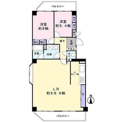 Floor plan. Hyogo Prefecture Kawanishi Higashitada 1-chome