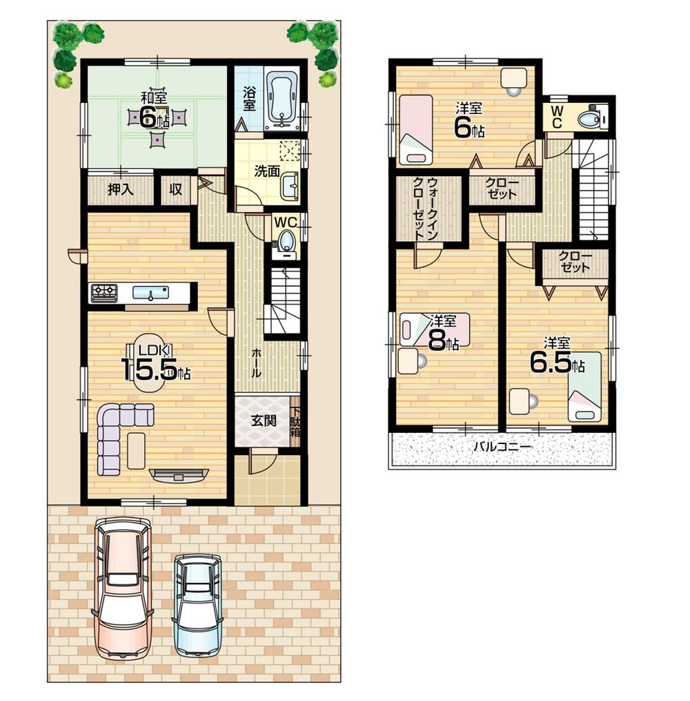 Floor plan. 21,800,000 yen, 4LDK, Land area 111.11 sq m , Building area 105.15 sq m floor plan