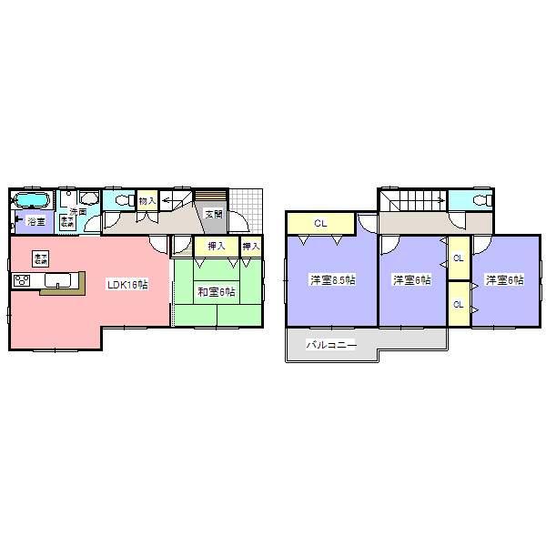 Floor plan. 24,800,000 yen, 4LDK, Land area 164.96 sq m , Building area 103.5 sq m seismic grade 3 (highest grade) Acquisition