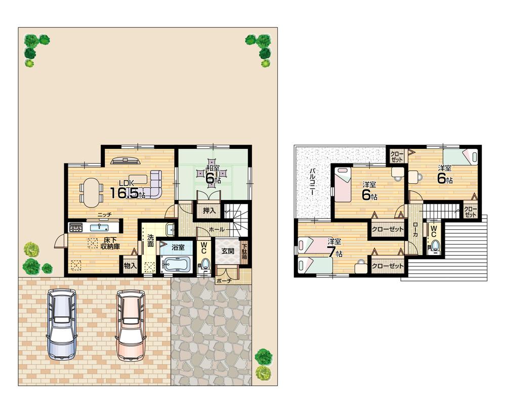 Floor plan. 27,900,000 yen, 4LDK, Land area 275.78 sq m , Building area 95.58 sq m   [Limit 1 House] 