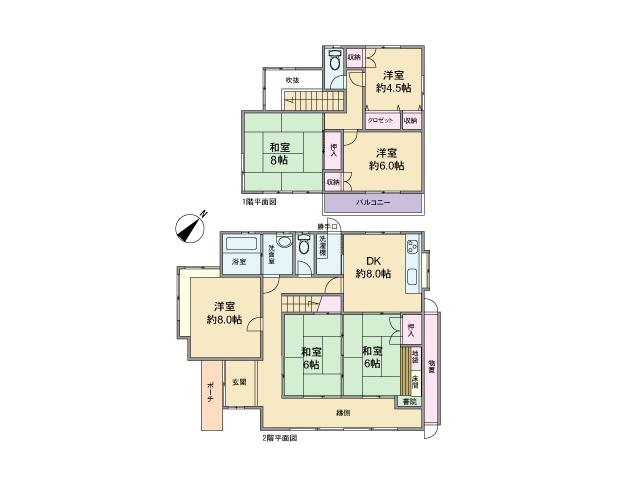 Floor plan. 17.8 million yen, 6DK, Land area 209.11 sq m , Building area 126.3 sq m