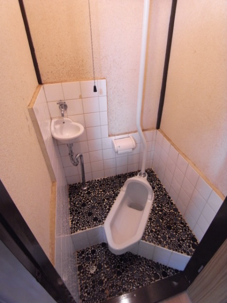 Toilet. Retro Japanese-style toilet