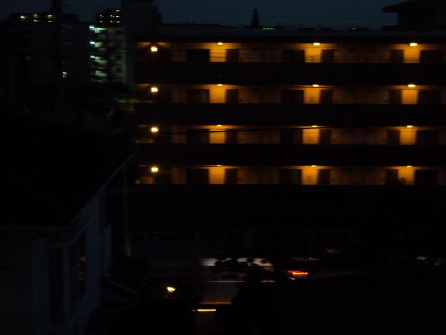 View photos from the dwelling unit.  ■ Night view from the roof balcony ■