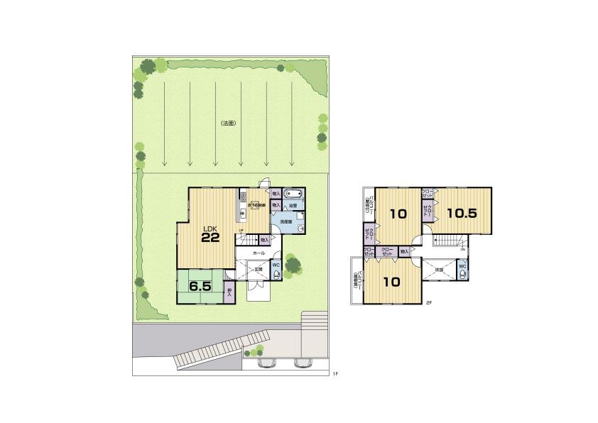 Floor plan. (4-chome, 28-4), Price 27,800,000 yen, 4LDK, Land area 382.91 sq m , Building area 136.49 sq m