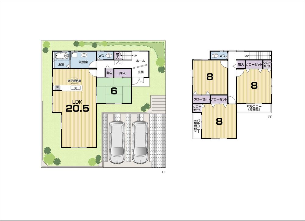 Floor plan. (11-19), Price 24.6 million yen, 4LDK, Land area 166.61 sq m , Building area 121.5 sq m